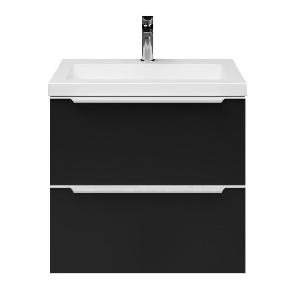 Ambra badmeubel 60 cm mat zwart
