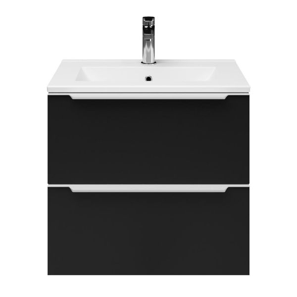 Ambra badmeubel 60 cm mat zwart