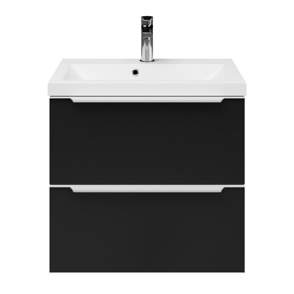 Ambra badmeubel 60 cm mat zwart
