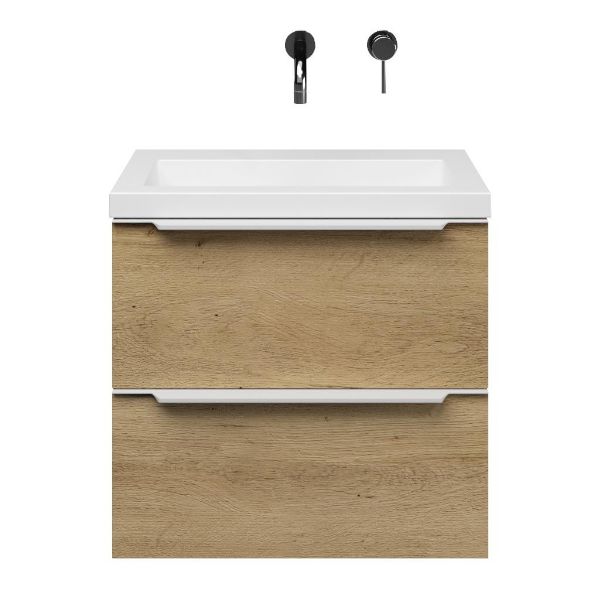 Ambra badmeubel 60 cm warm eiken