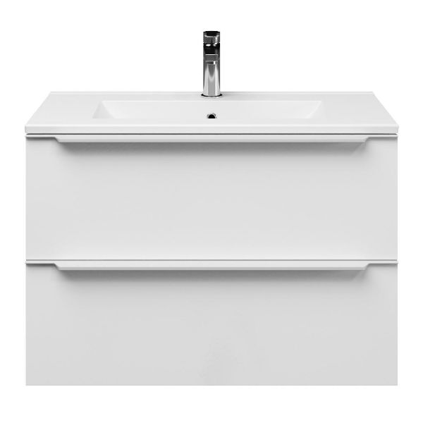 Ambra badmeubel 80 cm wit hoogglans