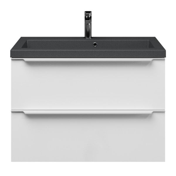 Ambra badmeubel 80 cm wit hoogglans