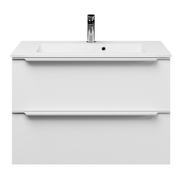 Ambra badmeubel 80 cm mat wit