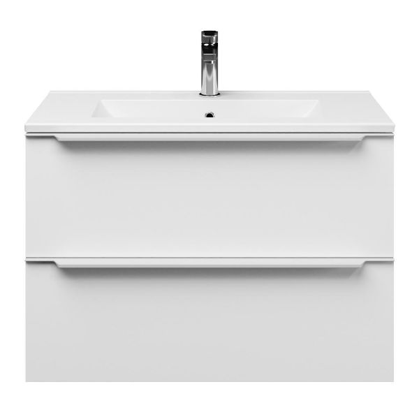 Ambra badmeubel 80 cm mat wit