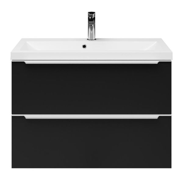 Ambra badmeubel 80 cm mat zwart