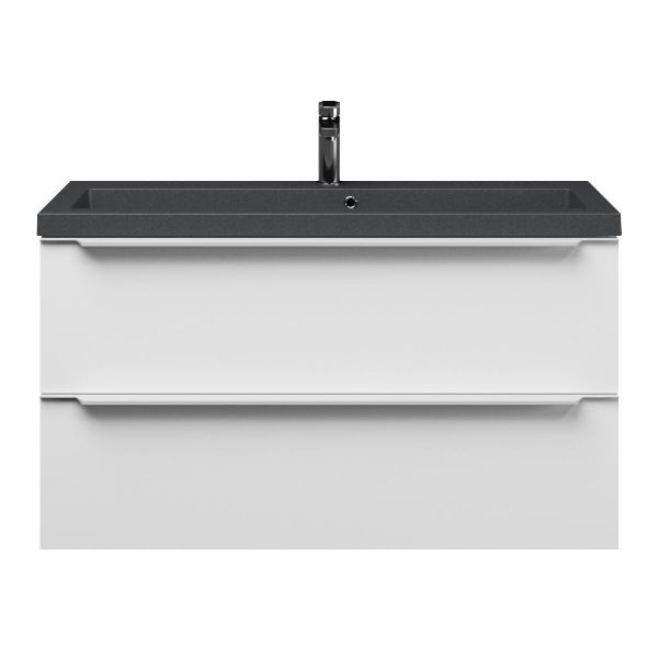 Ambra badmeubel 100 cm mat wit