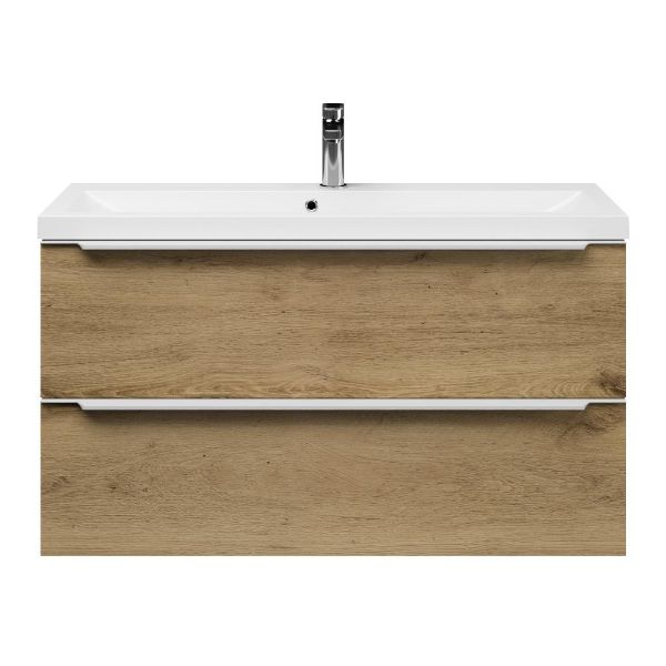 Ambra badmeubel 100 cm warm eiken