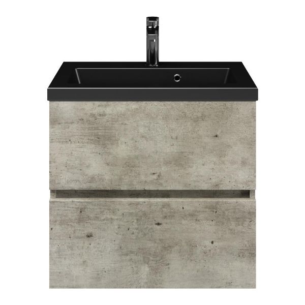 Fabia badmeubel 60 cm steigerhout licht grijs