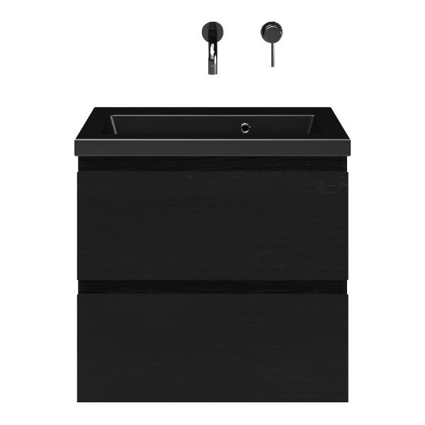 Secca badmeubel 60 cm zwart eiken