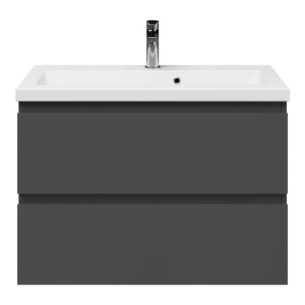 Secca badmeubel 80 cm antraciet mat