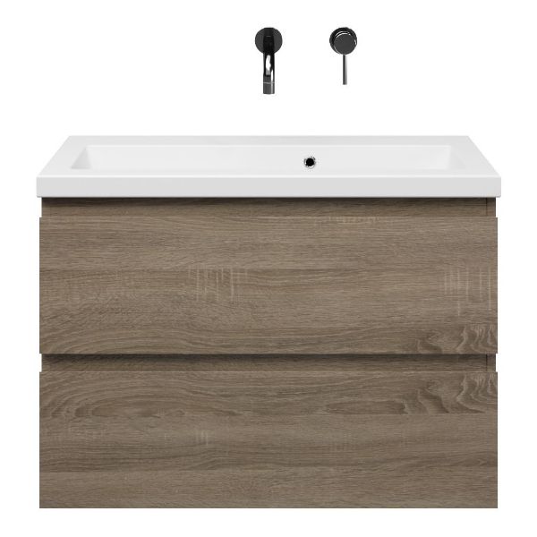 Secca badmeubel 80 cm donker eiken