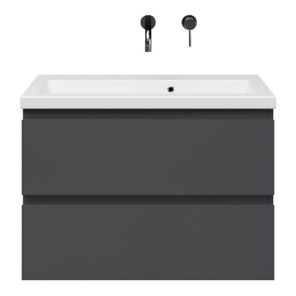 Secca badmeubel 80 cm antraciet mat