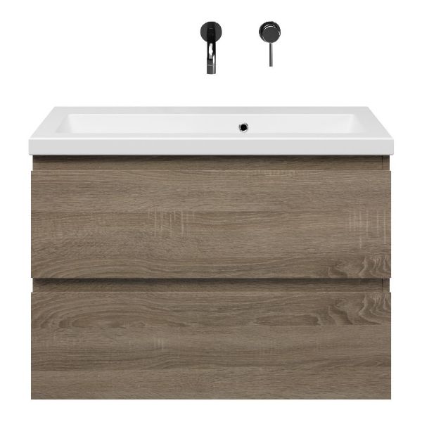 Secca badmeubel 80 cm donker eiken