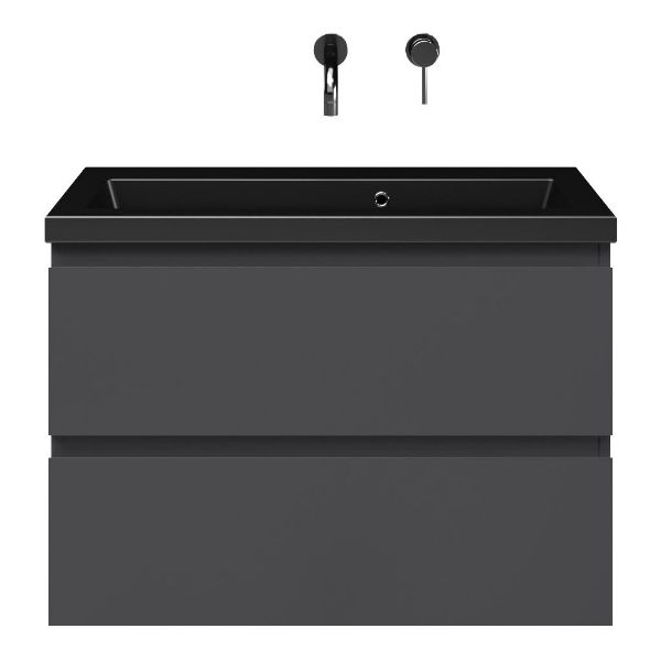 Secca badmeubel 80 cm antraciet mat