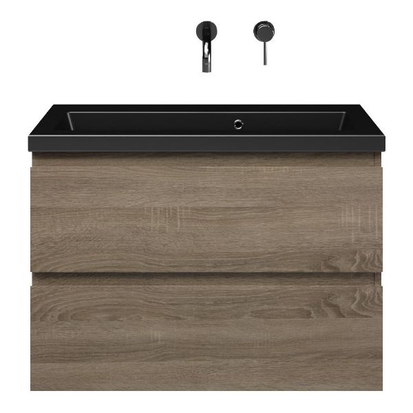 Secca badmeubel 80 cm donker eiken