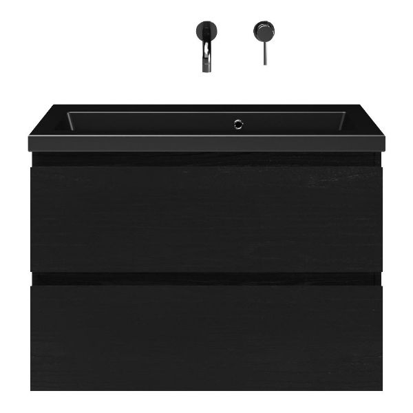 Secca badmeubel 80 cm zwart eiken