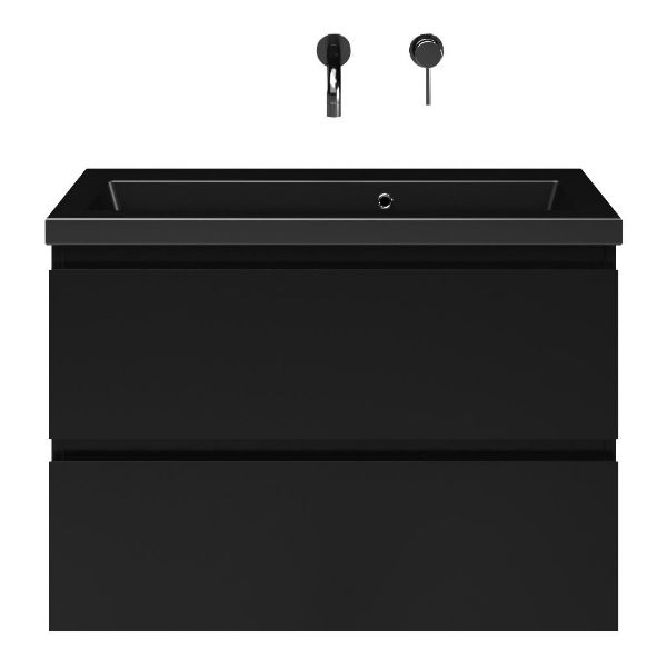 Secca badmeubel 80 cm zwart mat