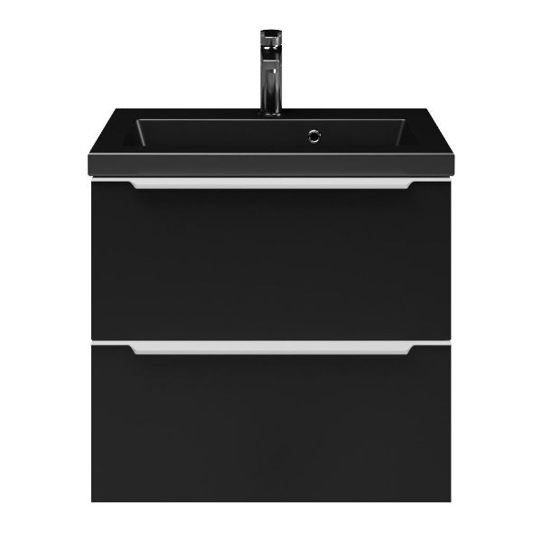 Ambra badmeubel 60 cm mat zwart