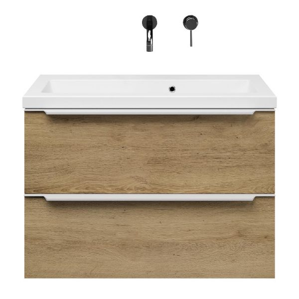 Ambra badmeubel 80 cm warm eiken