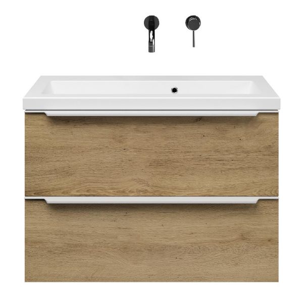 Ambra badmeubel 80 cm warm eiken