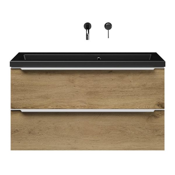 Ambra badmeubel 100 cm warm eiken