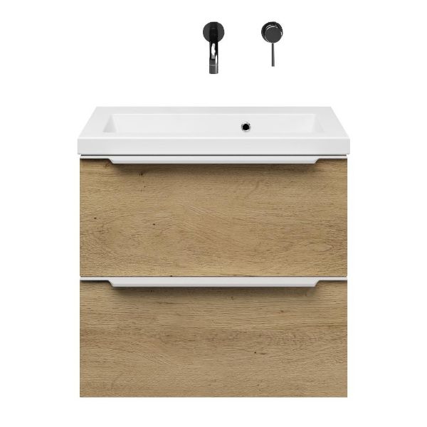 Ambra badmeubel 60 cm warm eiken