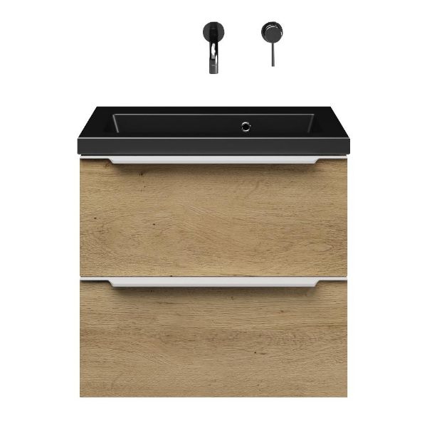 Ambra badmeubel 60 cm warm eiken