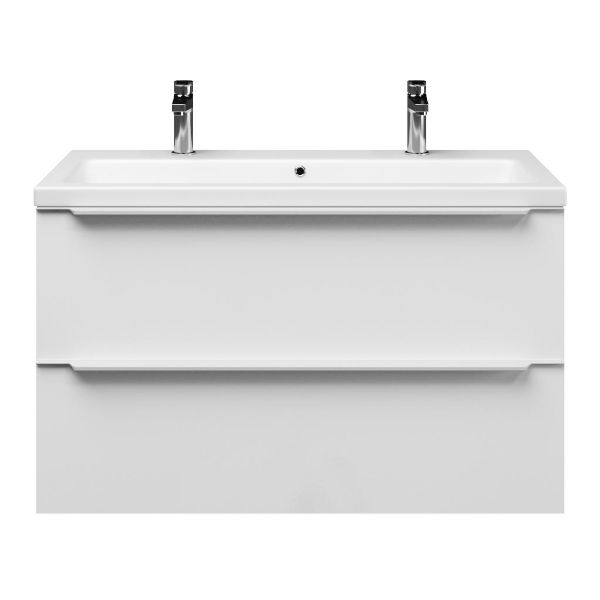 Lucilla badmeubel 100 cm hoogglans wit