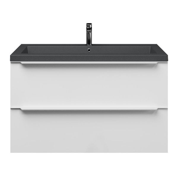 Lucilla badmeubel 100 cm hoogglans wit