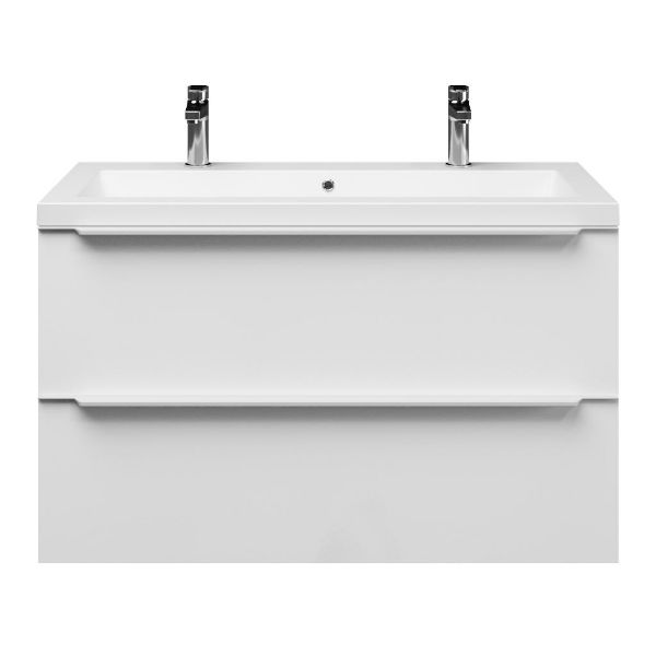 Lucilla badmeubel 100 cm hoogglans wit