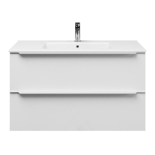 Lucilla badmeubel 100 cm hoogglans wit