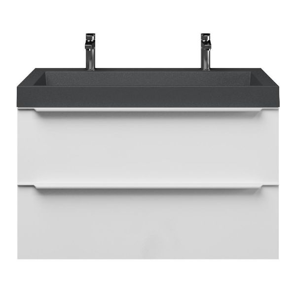 Lucilla badmeubel 100 cm hoogglans wit