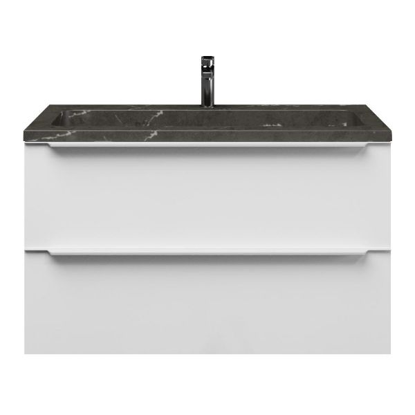 Lucilla badmeubel 100 cm hoogglans wit