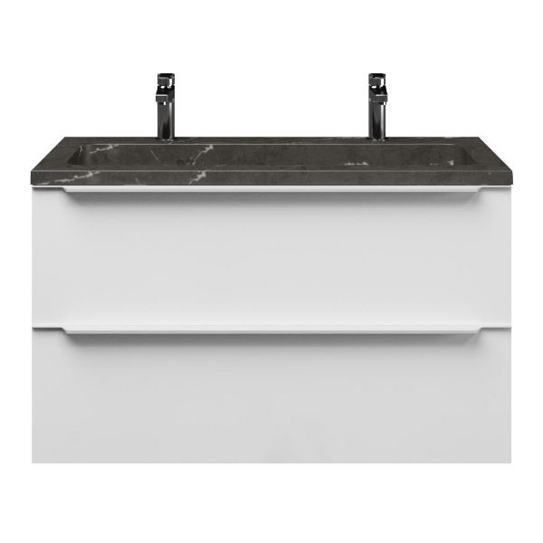 Lucilla badmeubel 100 cm hoogglans wit