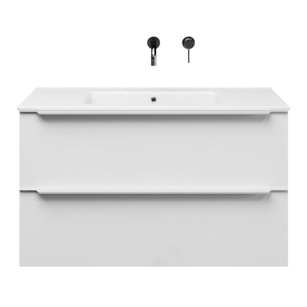 Lucilla badmeubel 100 cm wit hoogglans