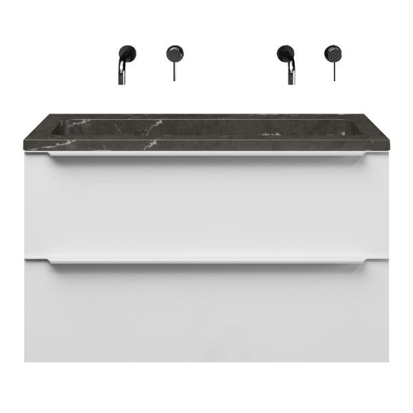 Lucilla badmeubel 100 cm wit hoogglans