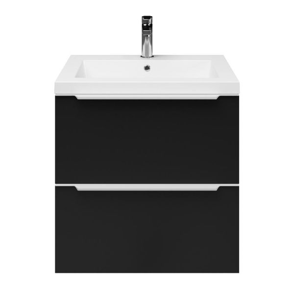 Lucilla badmeubel 60 cm zwart mat