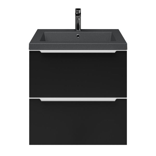 Lucilla badmeubel 60 cm zwart mat