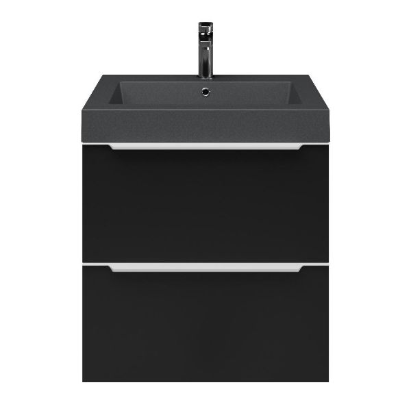 Lucilla badmeubel 60 cm zwart mat