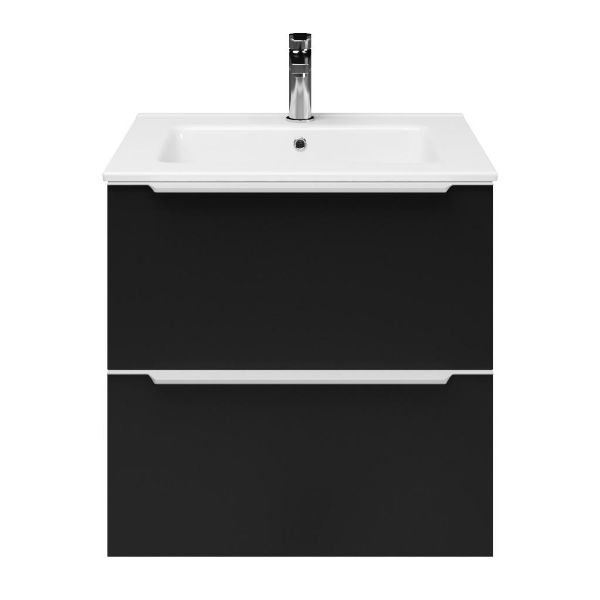 Lucilla badmeubel 60 cm zwart mat