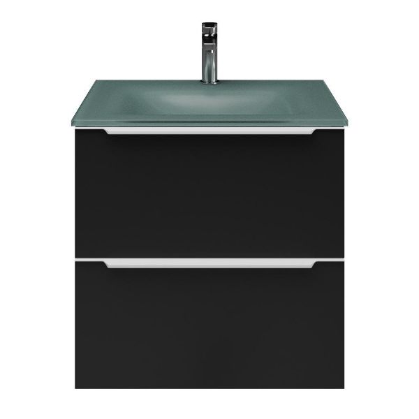 Lucilla badmeubel 60 cm zwart mat