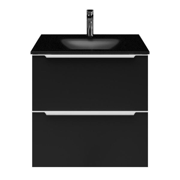 Lucilla badmeubel 60 cm zwart mat