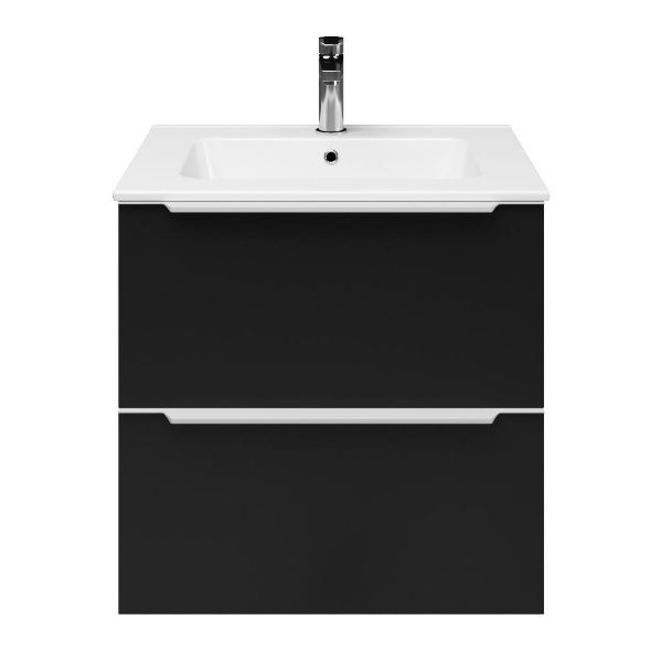 Lucilla badmeubel 60 cm zwart mat