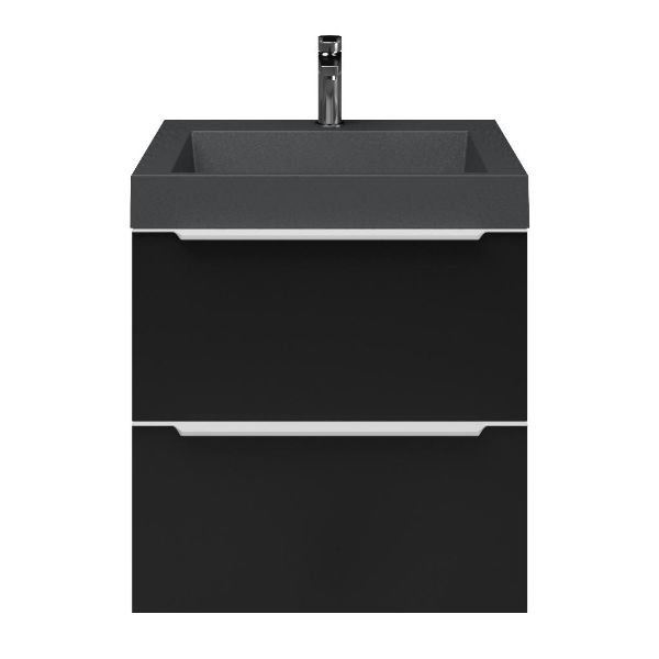 Lucilla badmeubel 60 cm zwart mat