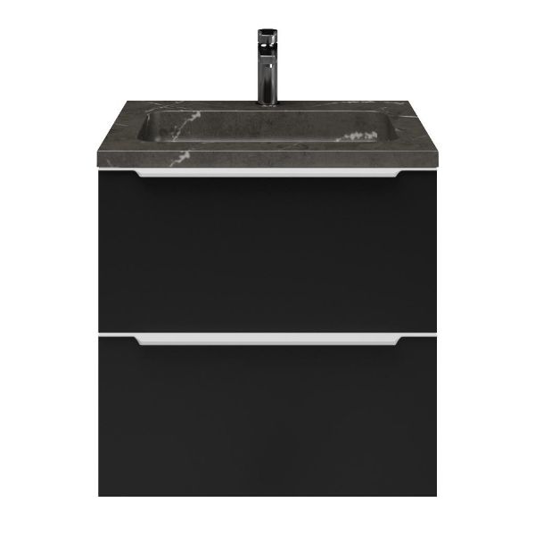 Lucilla badmeubel 60 cm zwart mat