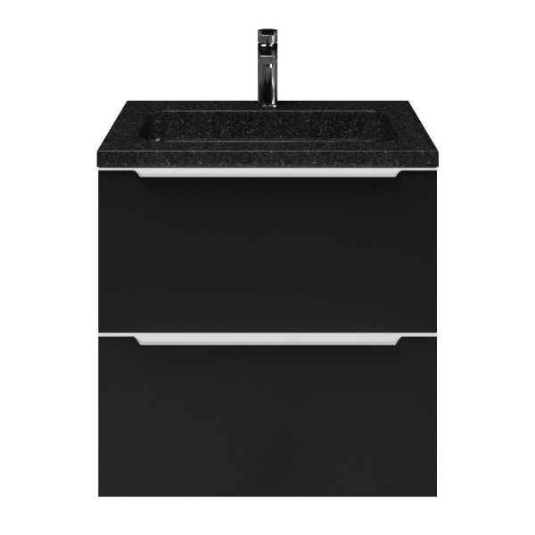 Lucilla badmeubel 60 cm zwart mat