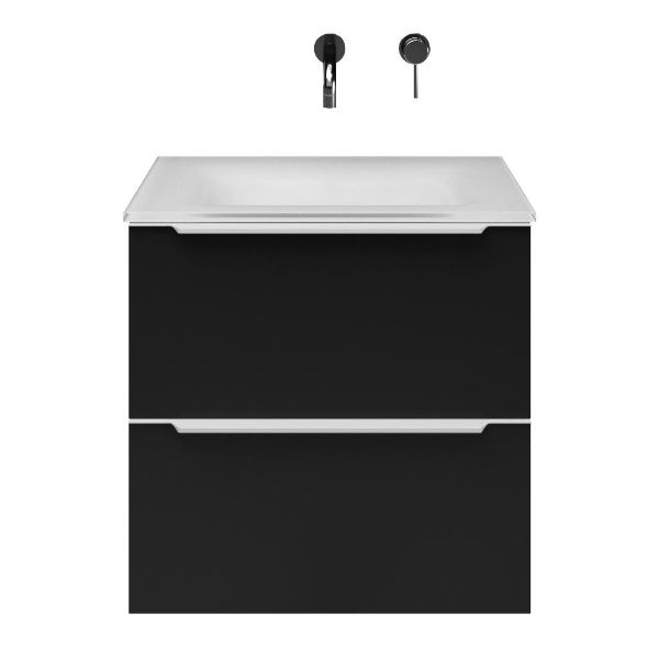 Lucilla badmeubel 60 cm zwart mat