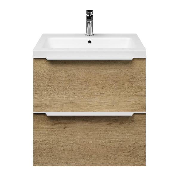 Lucilla badmeubel 60 cm warm eiken