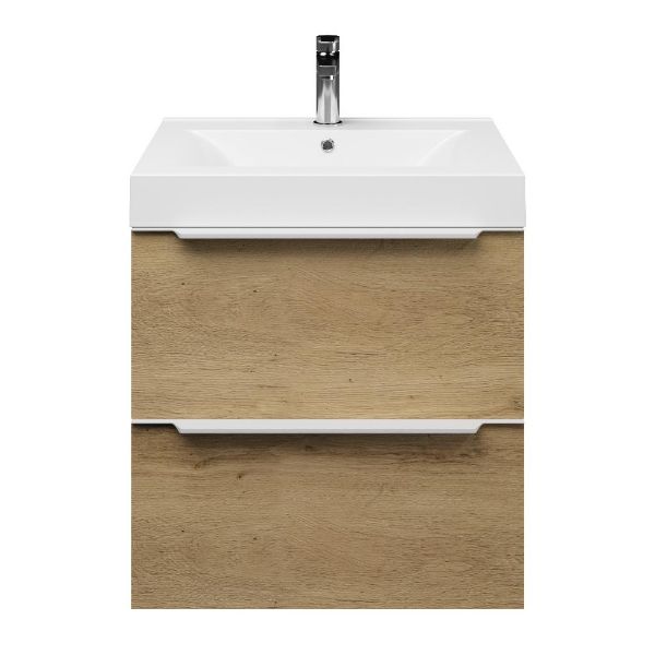 Lucilla badmeubel 60 cm warm eiken