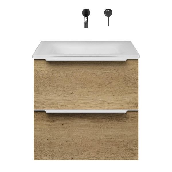 Lucilla badmeubel 60 cm warm eiken